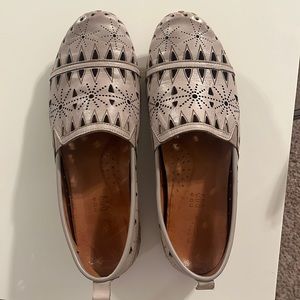 Spring Step Fusaro leather loafers, taupe, worn twice. Excellent condition!!